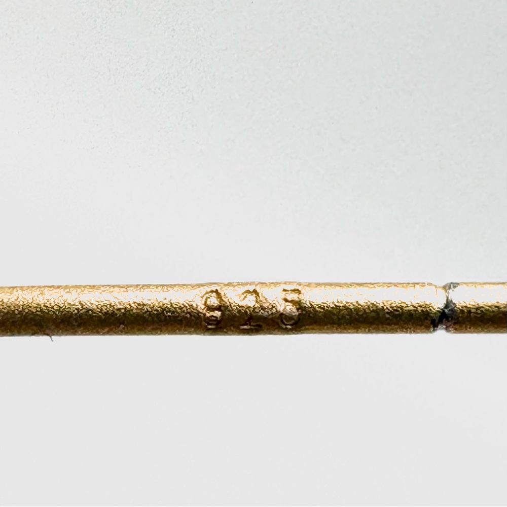 Freida Rothman Signature CZ Pave Matte Gold Over Sterling Silver Hoop Earrings - Picture 5 of 5